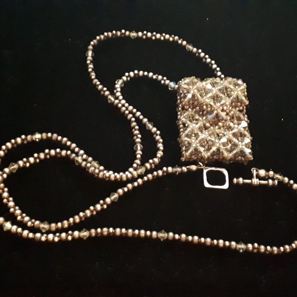 Handmade Working Pouch 925 Silver Necklace - Picture 5 of 13